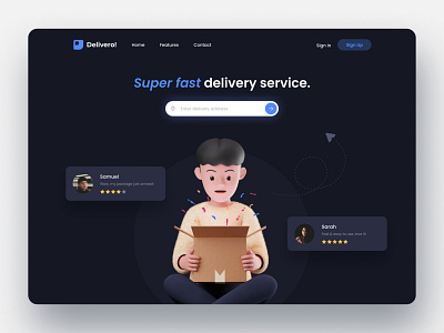 Delivery Service Landing Page