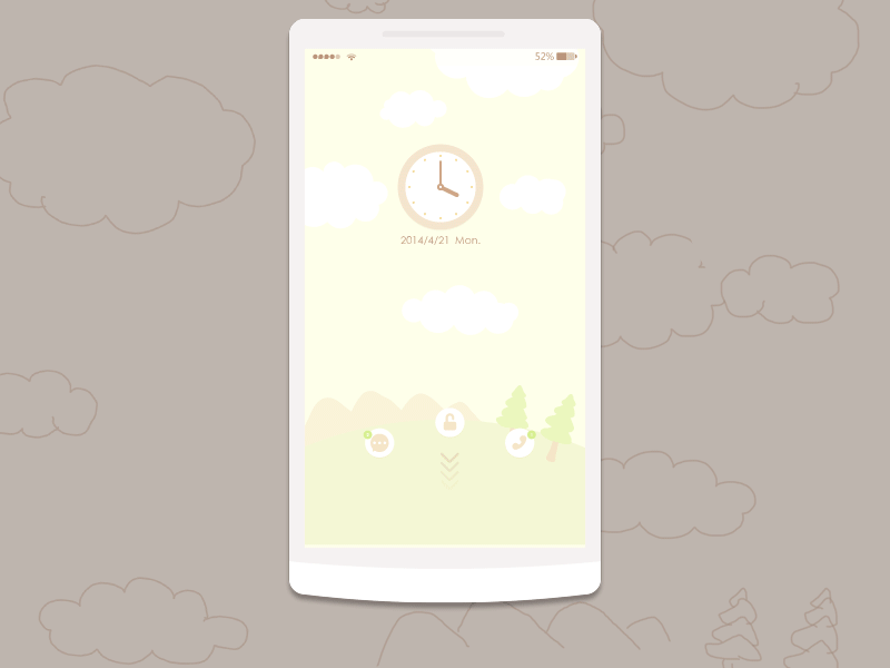 Ice-cream color ice cream icons interface live wallpaper phone