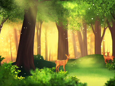 Forest deer forest