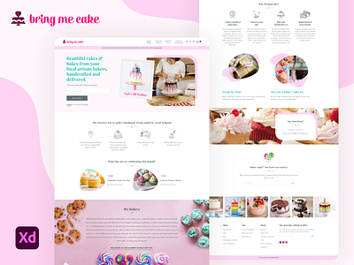 » Bring me cake - Shopify Website Design