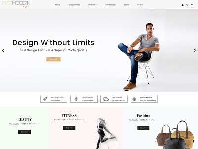 Ever Modern Life - Shopify Store download free theme ecommerce design shopify shopify theme web design