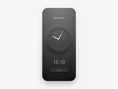 neumorphism Alarm clock neumorphism ui 交互设计 闹钟