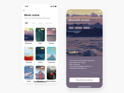 Music scene music app musuic ui