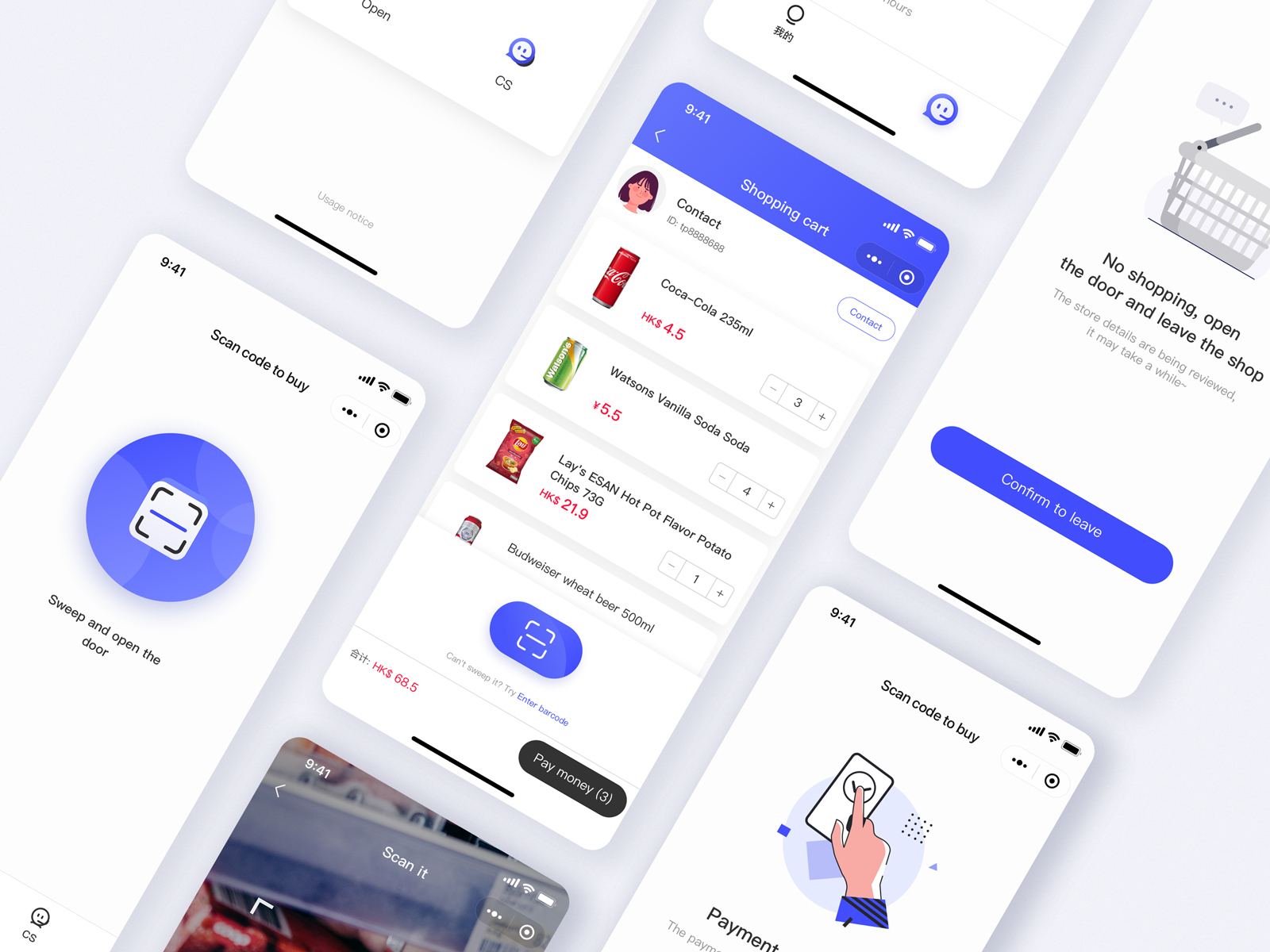 Unmanned retail applet by Polinni on Dribbble