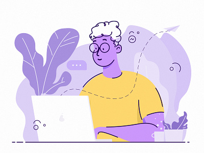 Telecommuting by Polinni on Dribbble