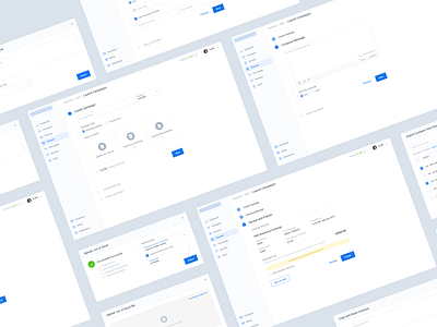 Launch Campaign flow campaign campaign design clean design flow message minimal saas steps summary ui ux