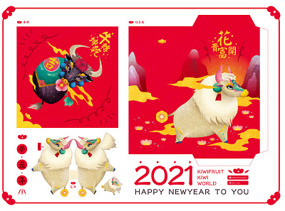 2021 HAPPY NEWYEAR china design digital illustration flat illustration newyear vector 春聯 紅包