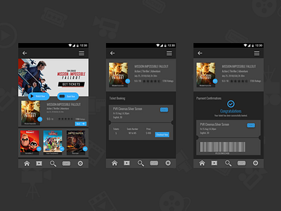 Movie Ticket Booking android app