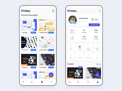 uplabs profile redesign