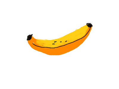 Banana art artist artwork banana brand branding brush design flat fruit illustration ux vector web website