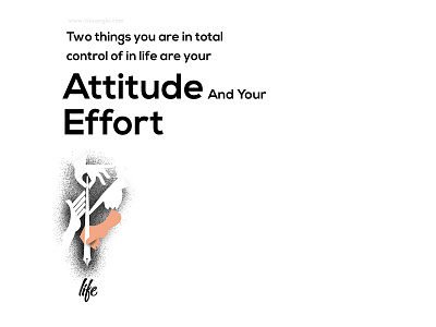 Attitude & Effort art brand branding design flat illustration ui ux vector web website