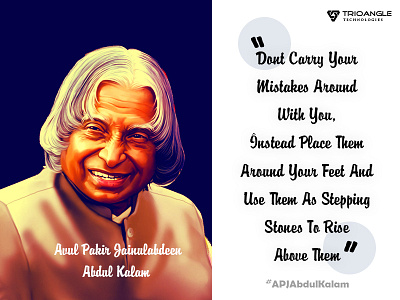 Abdul Kalam abj branding design drawing illustration qoute