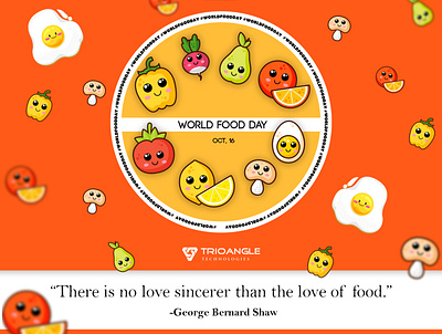 World Food Day brand branding day design food illustration ui ux vector website