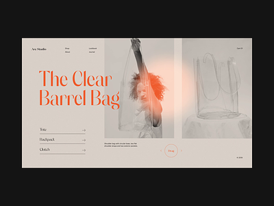 Are Studio Exploration design fashion layout makereign minimal typography ui web