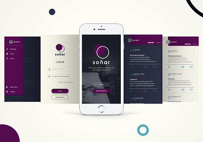 Dream app concept design android app concept dream logo lucid dream social app ui ux design