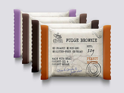 Fudge Brownie cake packaging design suggestion