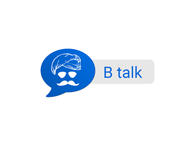 B talk branding logo