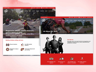 Mr Roof- Website Ui webdesign website website ui ux