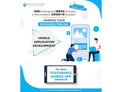 Manage Your Business Online With Mobile App Development appdevelopment covid 19 mobile app online business ussllc
