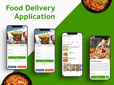 Food Delivery Application Concept food app food app concept food app design ussllc
