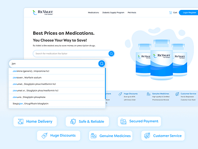 Rx Valet- Smart Search and Features