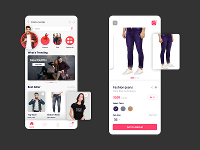 Fashion E-commerce App Design app design branding ecommerce ecommerce app fashion figma ui ux ussllc