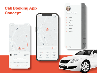 Cab Booking App Concept app design cab app creative figma mobile app online cab booking online taxi booking app photoshop taxi app ui ussllc
