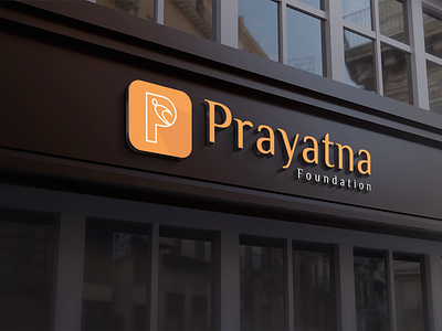 Logo Design Of Prayatna Foundation brand brand identity branding creative creative logo graphic design illustrator logo logo design ngo ngo logo photoshop ussllc