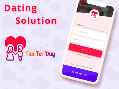 Tinder Like Dating App Development Solutions branding dating app dating website design ui