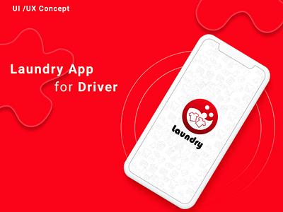 Laundry App for Driver - On-Demand Uber for Laundry design illustration laundry laundry app laundry app for driver laundry app for driver on demand