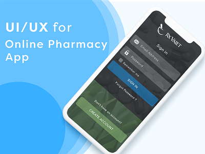 Online Pharmacy Website & mobile App Solution delivery app design