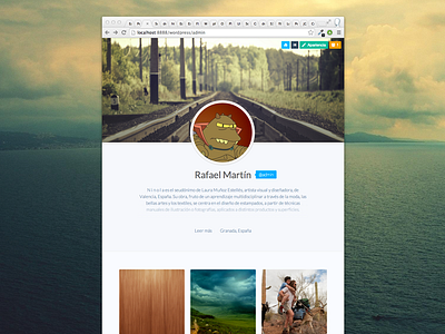 Simple Artist Portfolio artist avatar clean designs ecommerce minimal portfolio profile responsive shop simple user