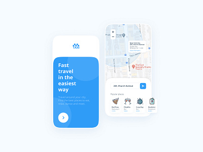 UI design for NY Taxi app application design inspiration mobile mobile app ui uiux ux