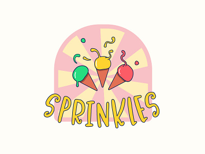 Sprinkles Logo graphic design ice cream logo logo design challenge sprinkles thirty logos