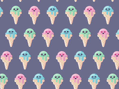 Ice cream pattern