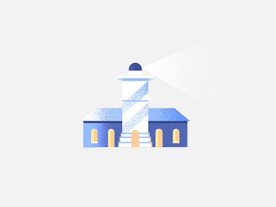 Lighthouse 7daystocreate clean design illustration lighthouse simple texture