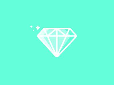 Diamonds are forever clean diamond flat lime simple stars ui ux