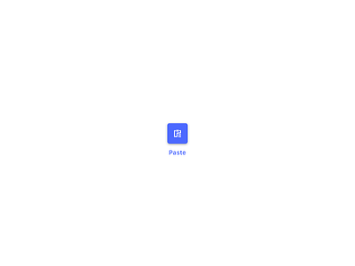 Paste Icon blue button icon iconography material paste pixel ui ux