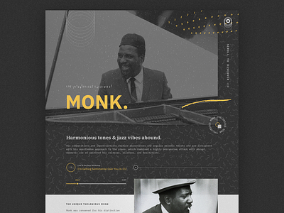 Monk design ibm monk music plex sketch thelonious typography ui