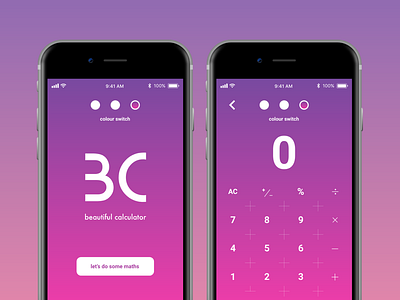 Beautiful Calculator | UI adobe adobe xd app app design calculator calculator app ui ui design