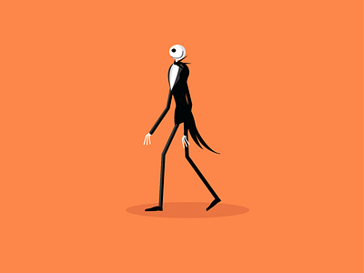 044 / 365 Jack 2d character flat flat illustration halloween illustration jack nightmare before christmas vectober vector