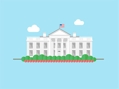 050 / 365 The White House america donaldtrump house howdidthathappen illustration illustration365 president thewhitehouse trump usa usausausa vector whitehouse
