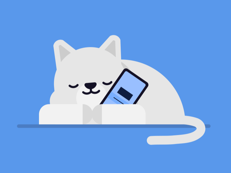 Rise - the new app from Peak app app animation cat character cute gif loop sleep sleep app sleeping