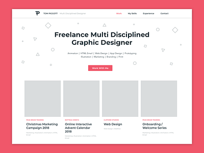 Portfolio Landing Page Concept freelancer graphic designer landing page landing page concept landing page design portfolio sketch web design webdesign webflow website