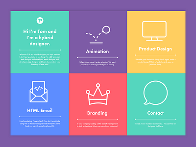 Portfolio Landing Page branding colourful concept homepage homepage design landing page landing page concept landingpage web design website website concept