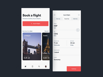 Flight booking app airline airplane app booking booking app flight app ios minimal mobile plane ticket ticket ticket booking travel ui ux