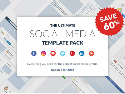 Ultimate Social Media Template Pack cover template facebook mockup mockups pack social social media social media template social media templates template pack templates web templates