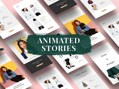 Animated Fashion Instagram Stories animated animated fashion beauty blog creative feminine instagram stories modern social media social media templates stories story