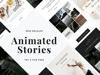 ANIMATED Stories Templates animated animated stories template clean creative influencer instagram instagram template social media social stories stories stories template template