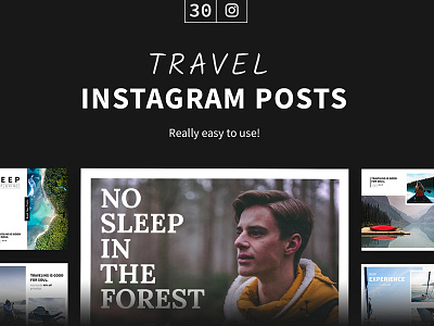 Travel Instagram Posts blog creative instagram instagram instagram posts instagram template modern multipurpose photoshop social media travel travel instagram posts unique